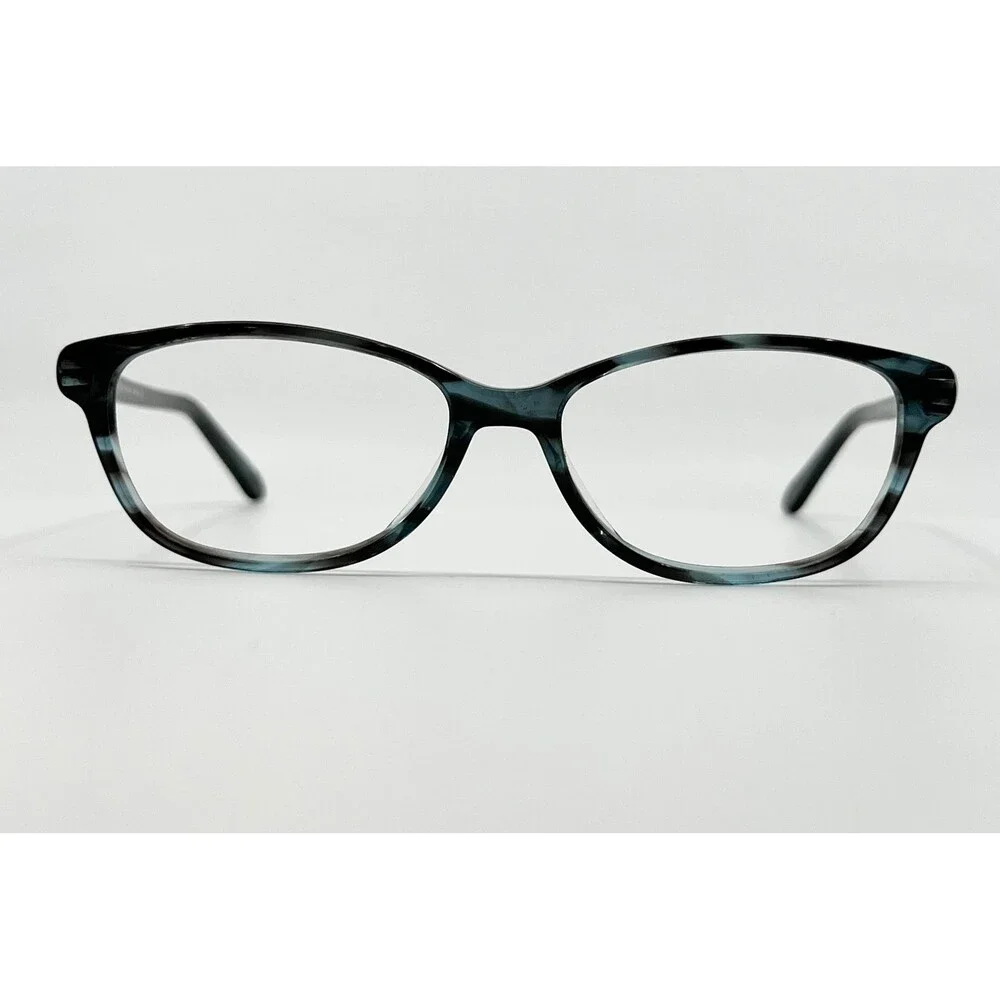Modo Eyeglasses Womens Blue Gray Marble Handmade 48-15-140 6517